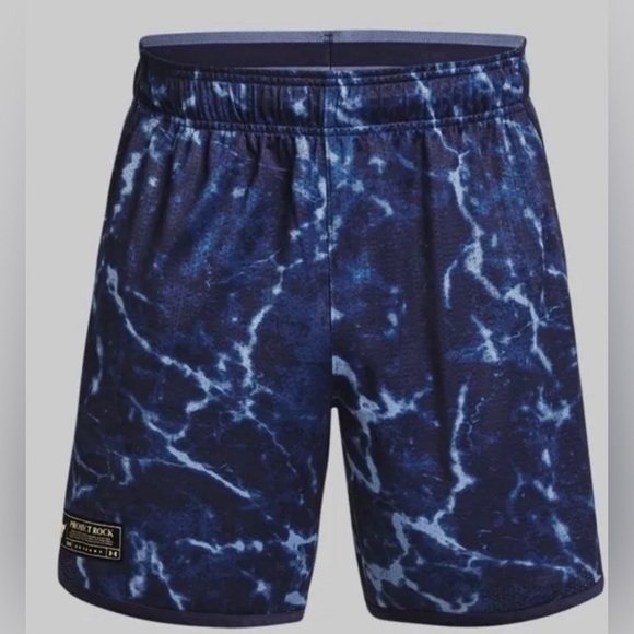 Under Armour Other - Under Armour Men's Project Rock Mesh Printed Training Shorts 7”Loose Size Large